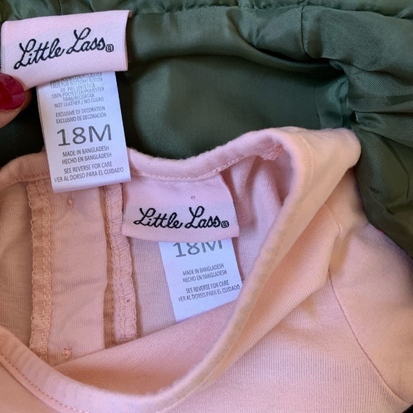 LITTLE LASS puffer vest w/ long sleeve t-short 18M - Picture 4 of 8